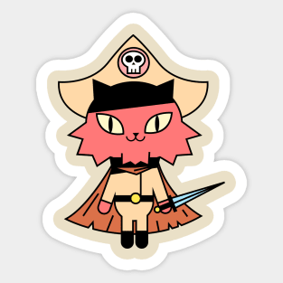 cat pirate Sticker